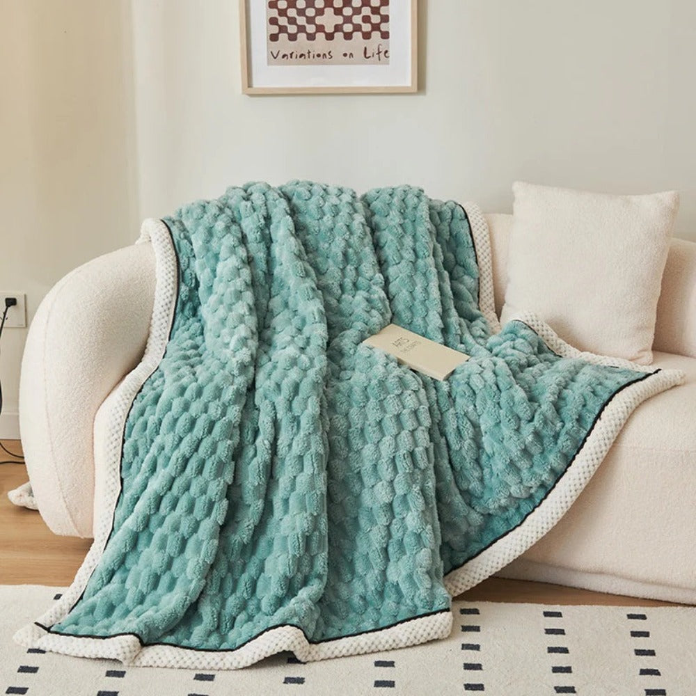 Colverro™ Bubble-Textured Cozy Throw Blanket with a Cloud-Soft Feel