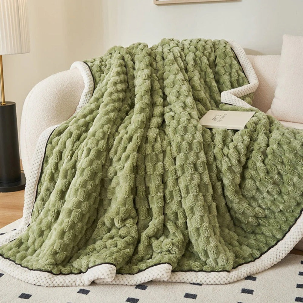 Colverro™ Bubble-Textured Cozy Throw Blanket with a Cloud-Soft Feel