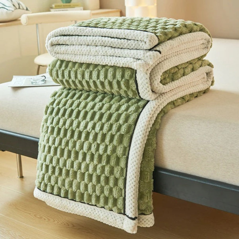 Colverro™ Bubble-Textured Cozy Throw Blanket with a Cloud-Soft Feel