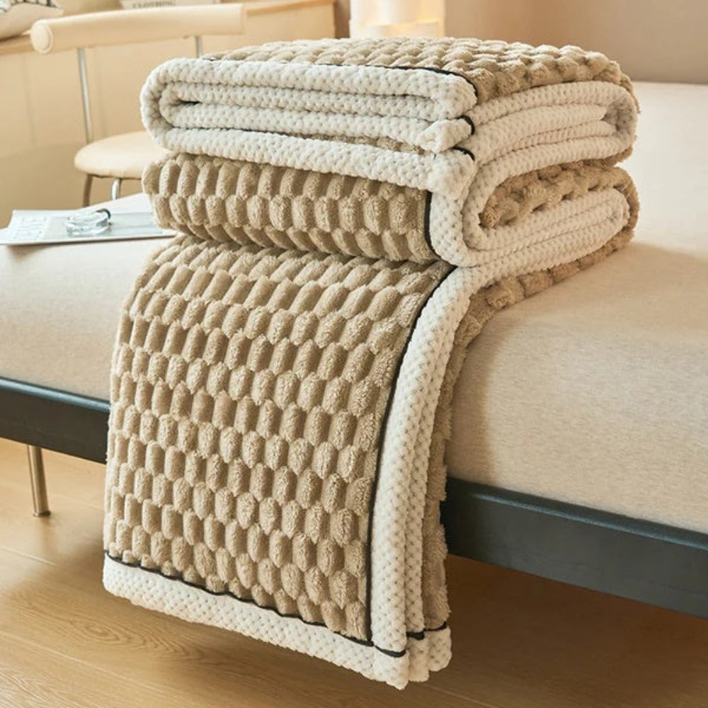 Colverro™ Bubble-Textured Cozy Throw Blanket with a Cloud-Soft Feel