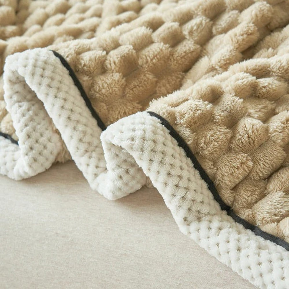 Colverro™ Bubble-Textured Cozy Throw Blanket with a Cloud-Soft Feel