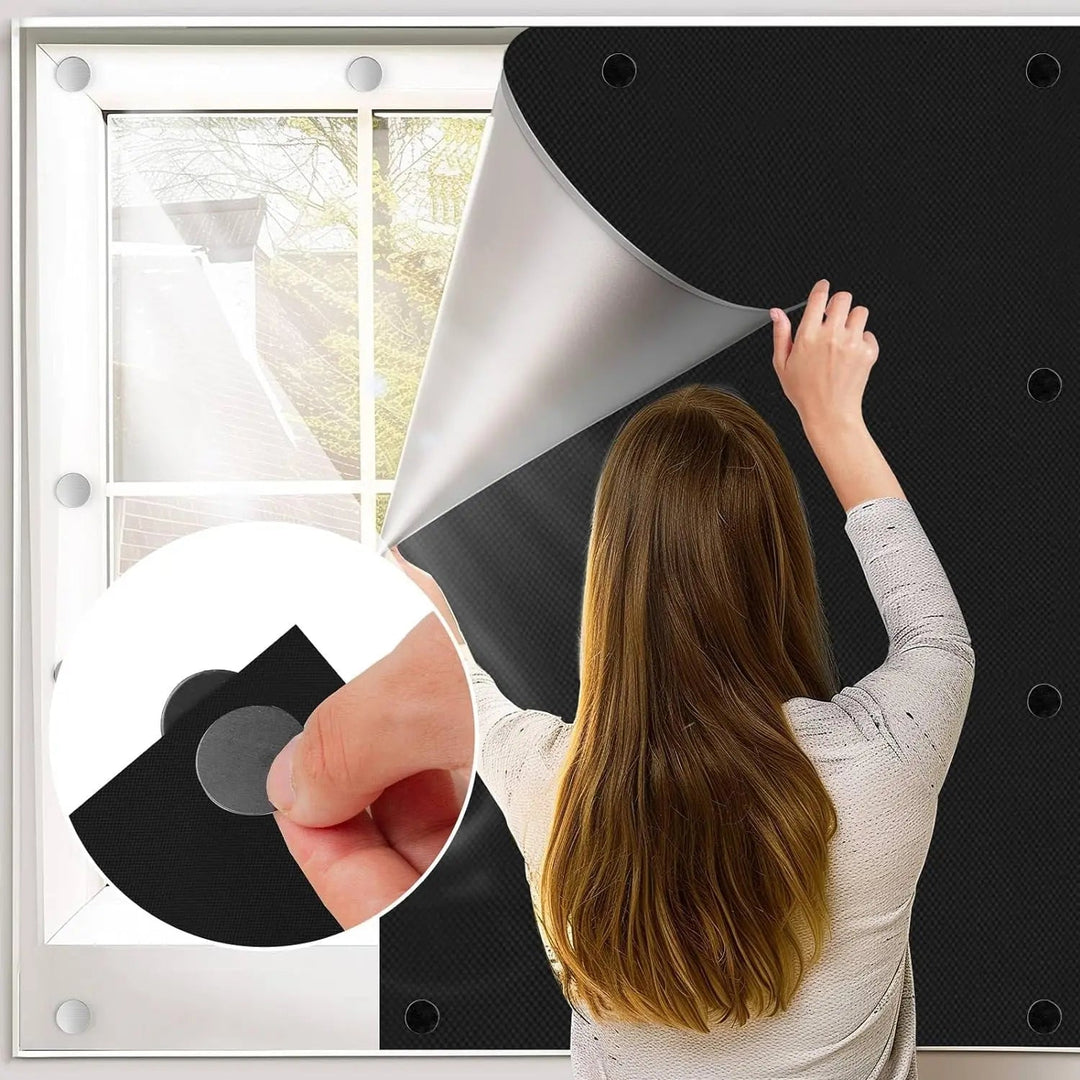Colverro™ Portable Magnetic Blackout Shade with Suction Cups, No Drilling
