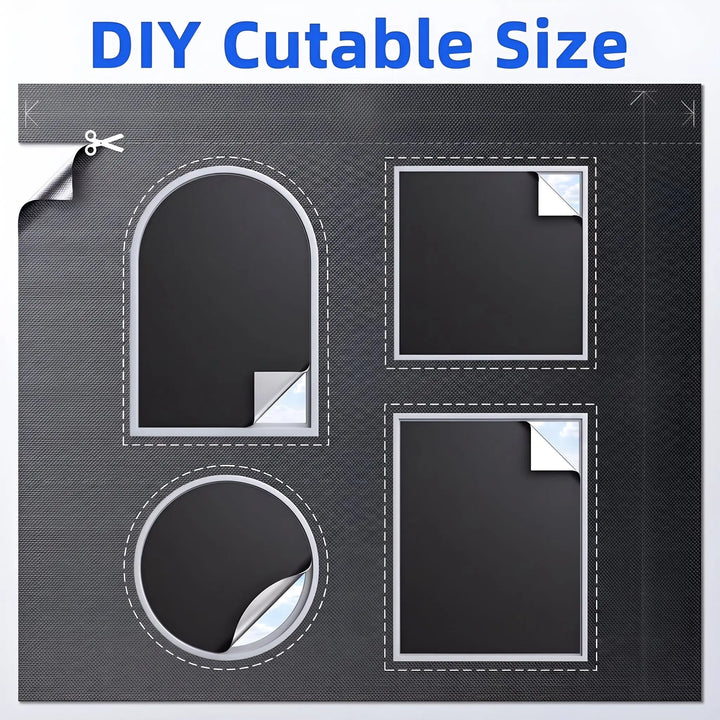 Colverro™ Portable Magnetic Blackout Shade with Suction Cups, No Drilling