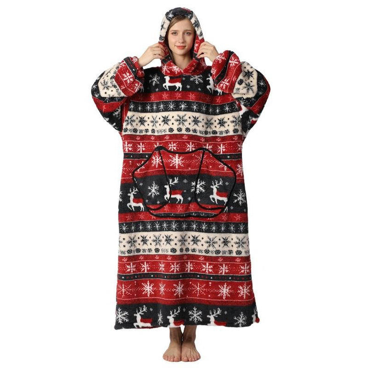 Colverro™ Oversized Sherpa Blanket Hoodie with Sleeves and Hood