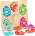 Colverro™ Wooden Dinosaur Egg Puzzle for Toddlers, Color Matching Game