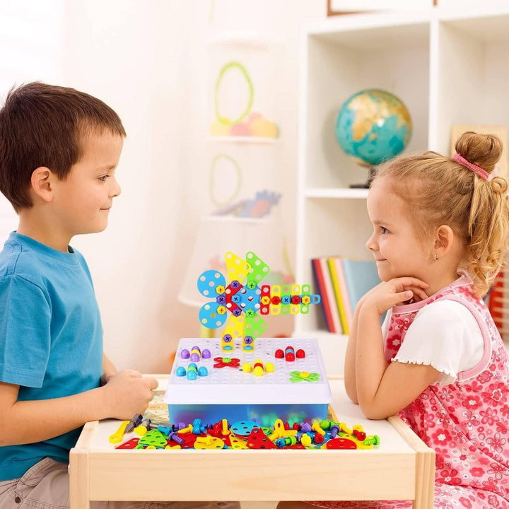 Colverro™ 237-Piece Kids Building Toy Set with Toy Drill and Screwdriver