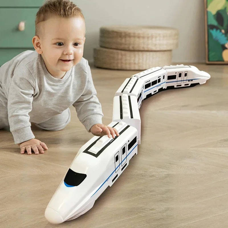 Colverro™ Bump and Go Toddler Train with Lights, Sounds and 360° Spins