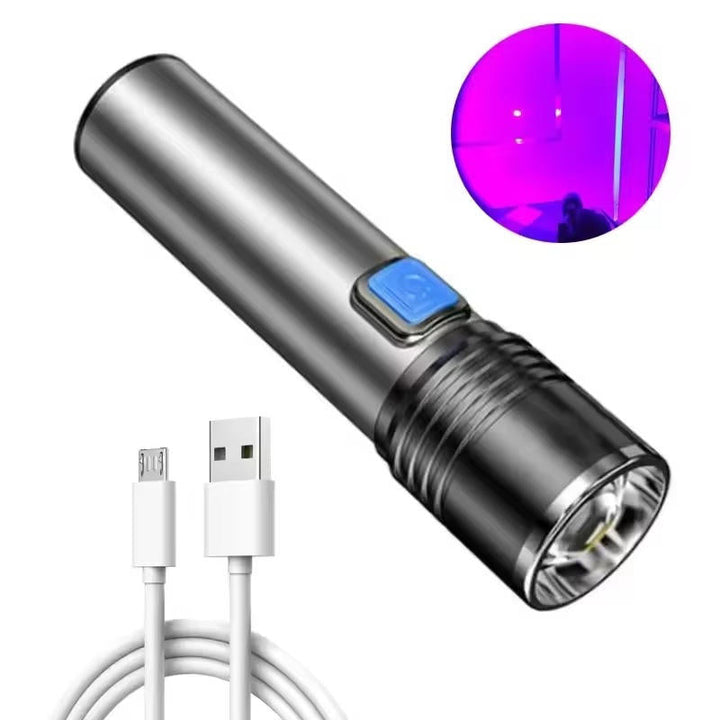 Colverro™ 395 nm UV Black Light Flashlight with Zoom for Pet Stains