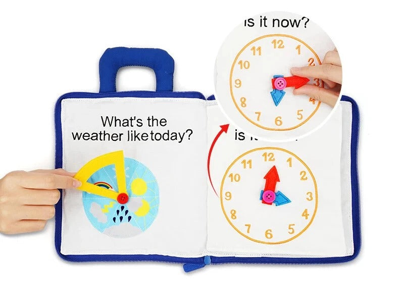 Colverro™ Montessori Soft Cloth Book for Babies with Crinkle Pages