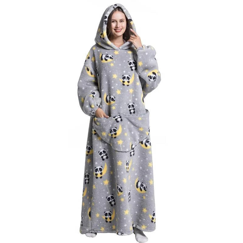 Colverro™ Oversized Sherpa Blanket Hoodie with Sleeves and Hood