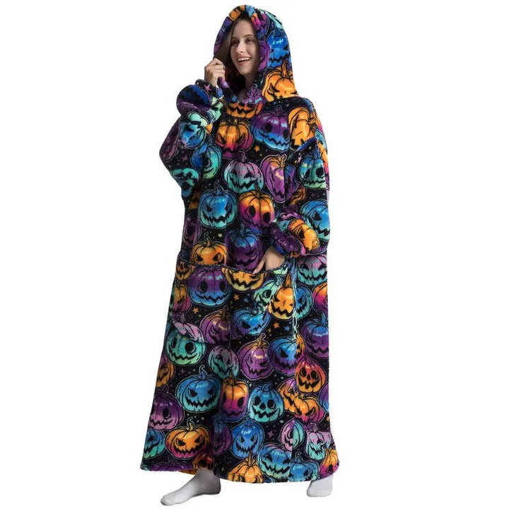 Colverro™ Oversized Sherpa Blanket Hoodie with Sleeves and Hood