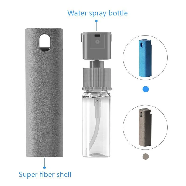 Colverro™ Pocket Screen Cleaner Spray with Built-In Microfiber Wiper