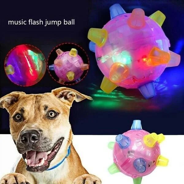Colverro™ Interactive LED Jumping Ball for Dogs with Sound and Wiggle