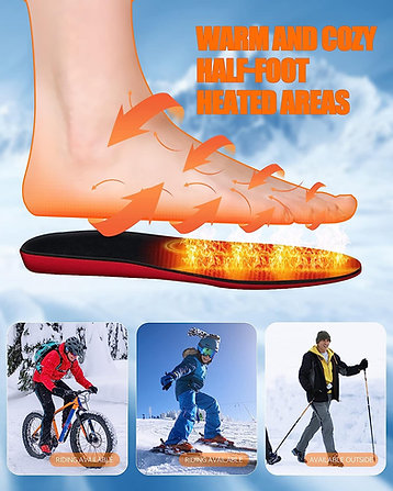 Colverro™ Rechargeable Heated Insoles – Trim to Fit Any Shoe