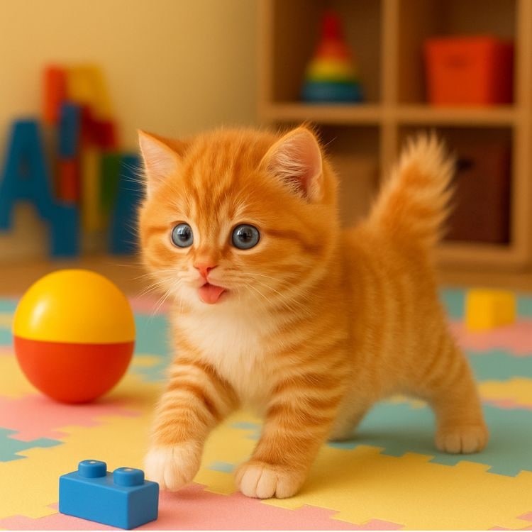 Colverro™ Walking and Meowing Plush Robot Kitten Toy for Kids