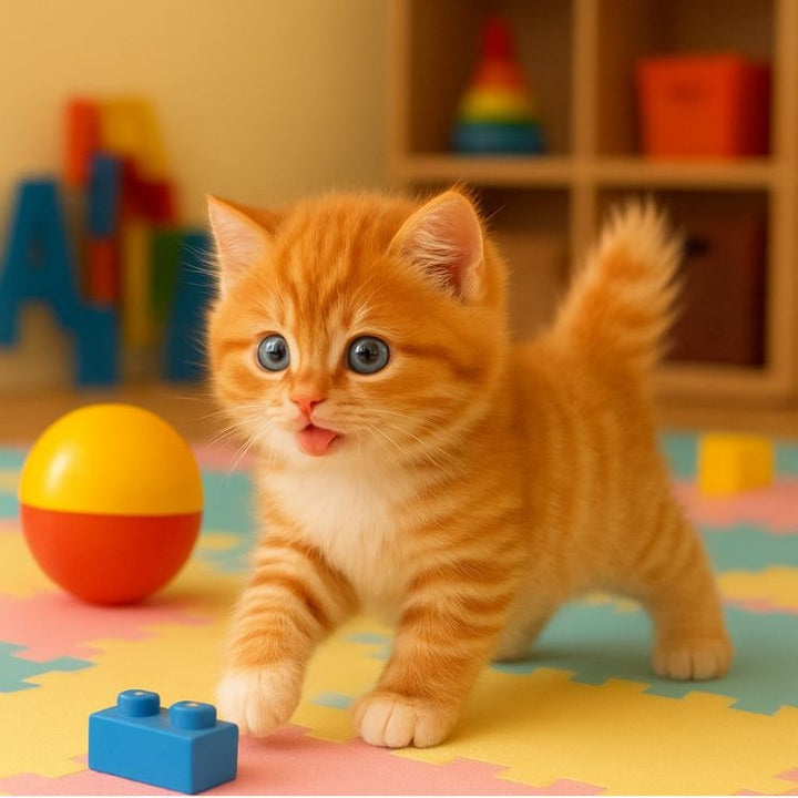 Colverro™ Walking and Meowing Plush Robot Kitten Toy for Kids