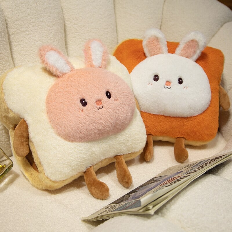 Colverro™ Fluffy Toast Plush Hand Warmer with Cute Animal Face