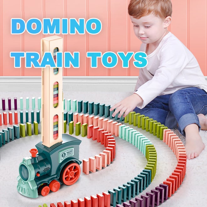 Colverro™ Electric Domino Train with Automatic Dispenser and Headlight