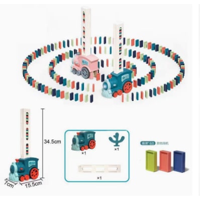 Colverro™ Electric Domino Train with Automatic Dispenser and Headlight