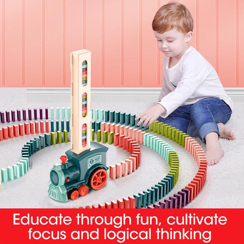 Colverro™ Electric Domino Train with Automatic Dispenser and Headlight