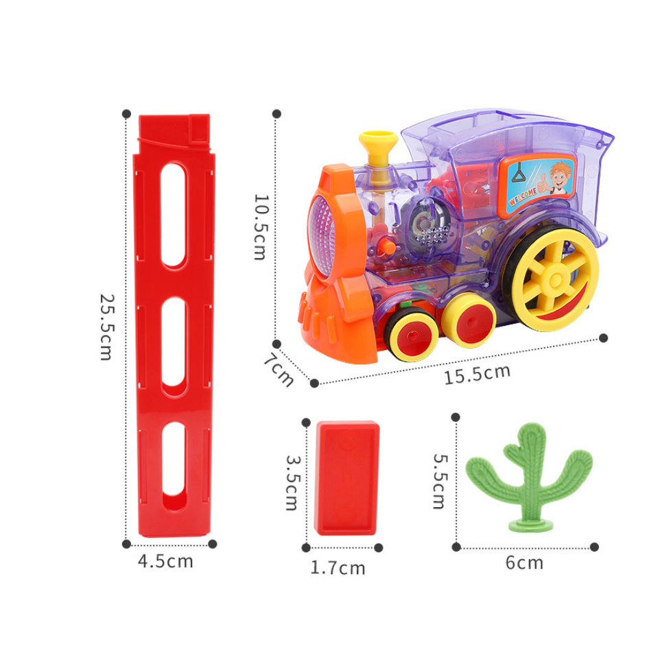 Colverro™ Electric Domino Train with Automatic Dispenser and Headlight