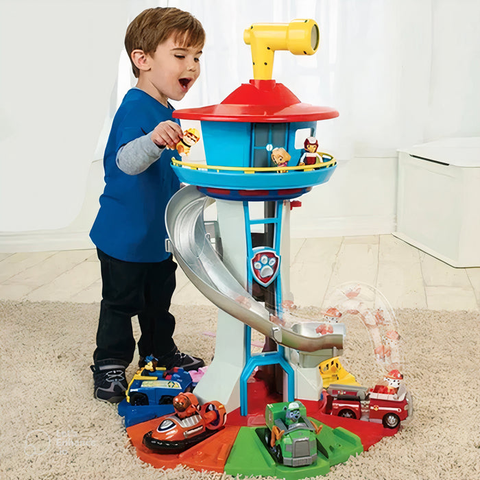 Colverro™ Rescue Lookout Tower Playset with Spiral Slide and Periscope