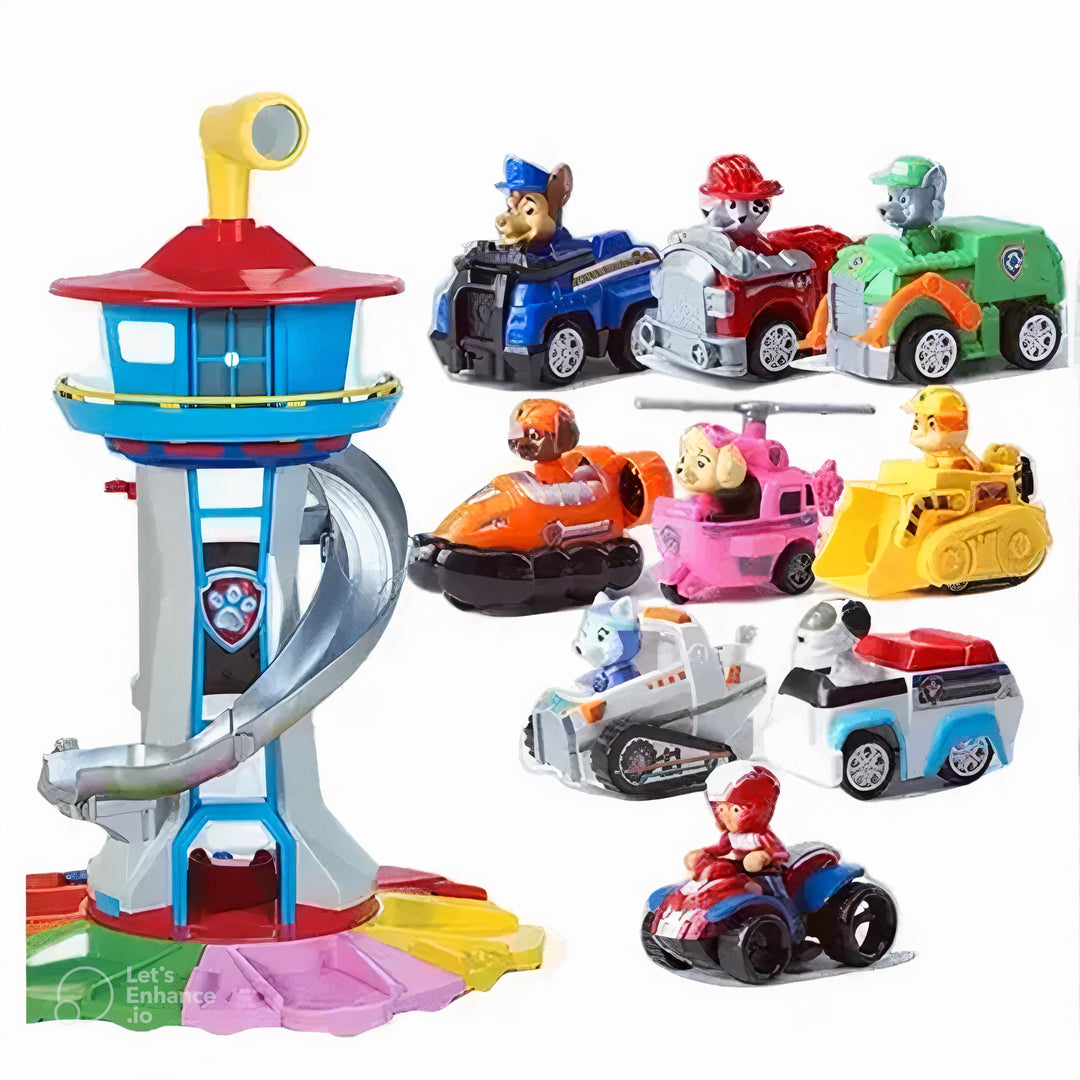 Colverro™ Rescue Lookout Tower Playset with Spiral Slide and Periscope