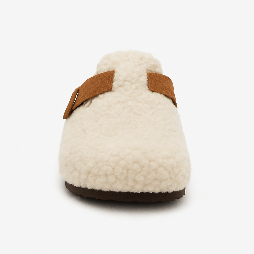 Colverro™ Natural Sheep Wool Slippers with Non-Slip Rubber Sole
