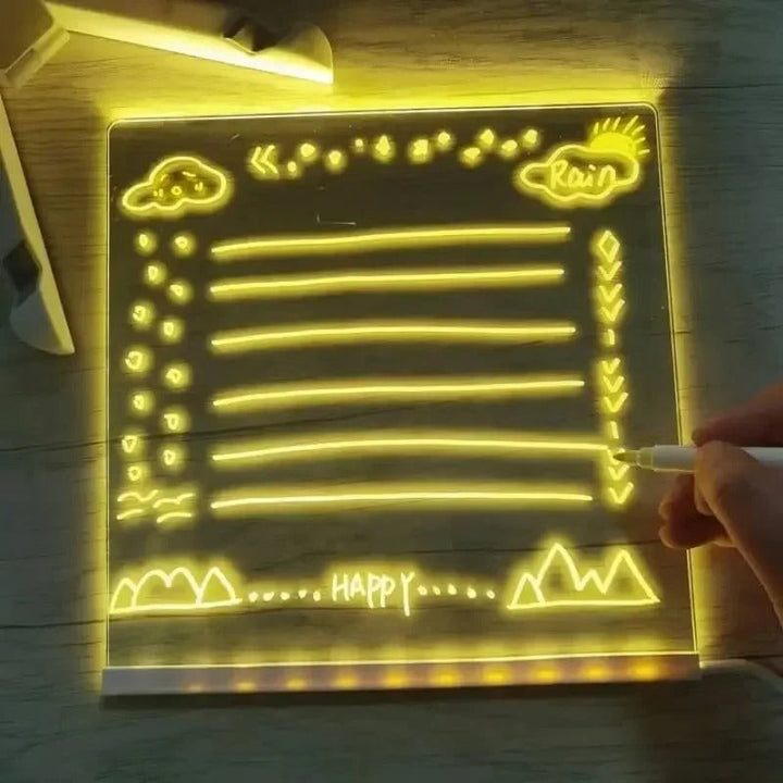 Colverro™ Light-Up LED Dry Erase Board with Folding Stand
