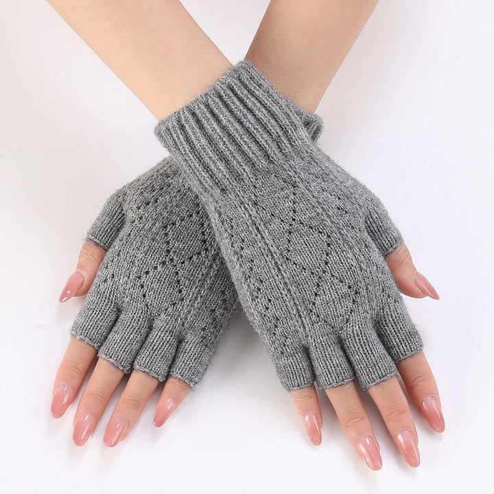 Colverro™ Soft Knit Fingerless Gloves for Typing and Texting in the Cold