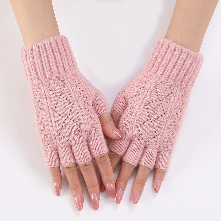 Colverro™ Soft Knit Fingerless Gloves for Typing and Texting in the Cold