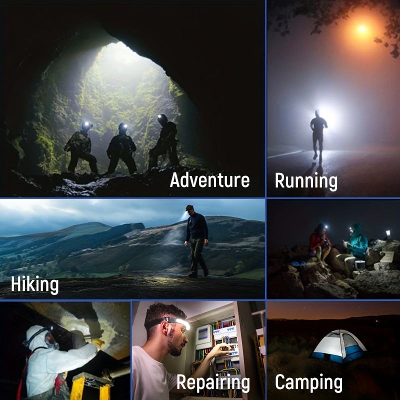 Colverro™ Rechargeable LED Headlamp with Motion Sensor and 230° Beam