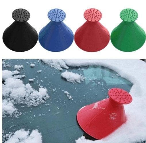 Colverro™ Cone Ice Scraper That Doubles as a Washer Fluid Funnel