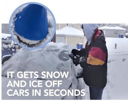 Colverro™ Cone Ice Scraper That Doubles as a Washer Fluid Funnel