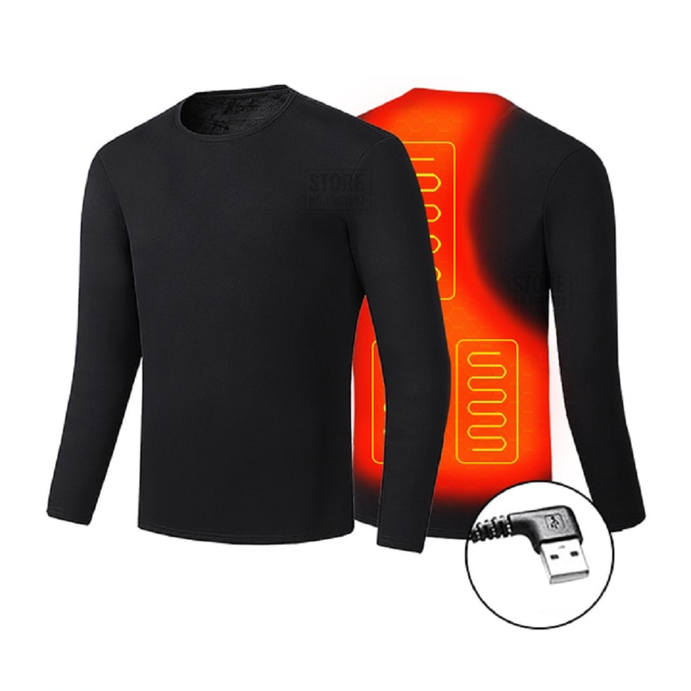 Colverro™ USB Heated Thermal Underwear Set with Flatlock Seams