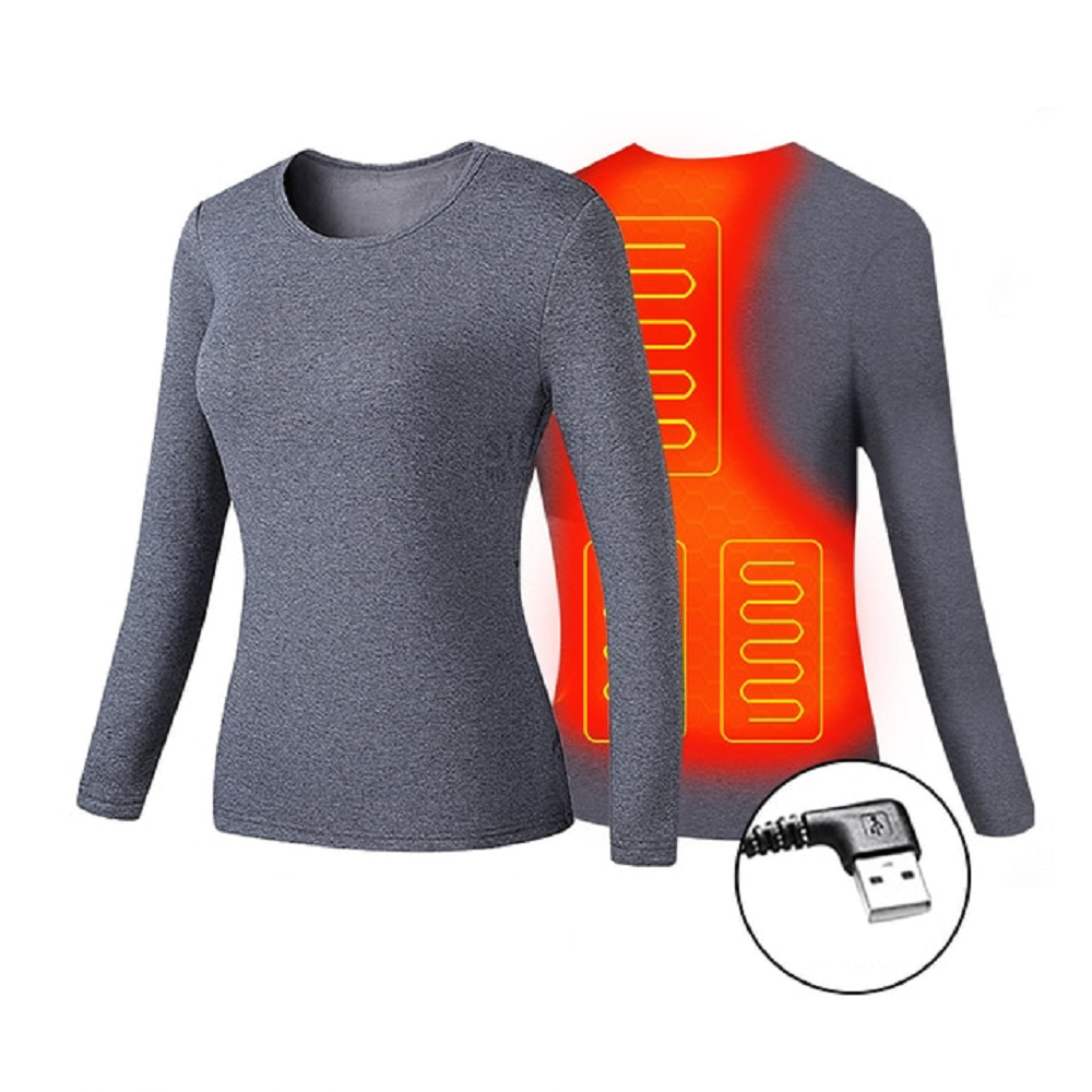 Colverro™ USB Heated Thermal Underwear Set with Flatlock Seams