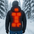 Colverro™ Men's Heated Puffer Jacket with Hood and 3 Heat Settings