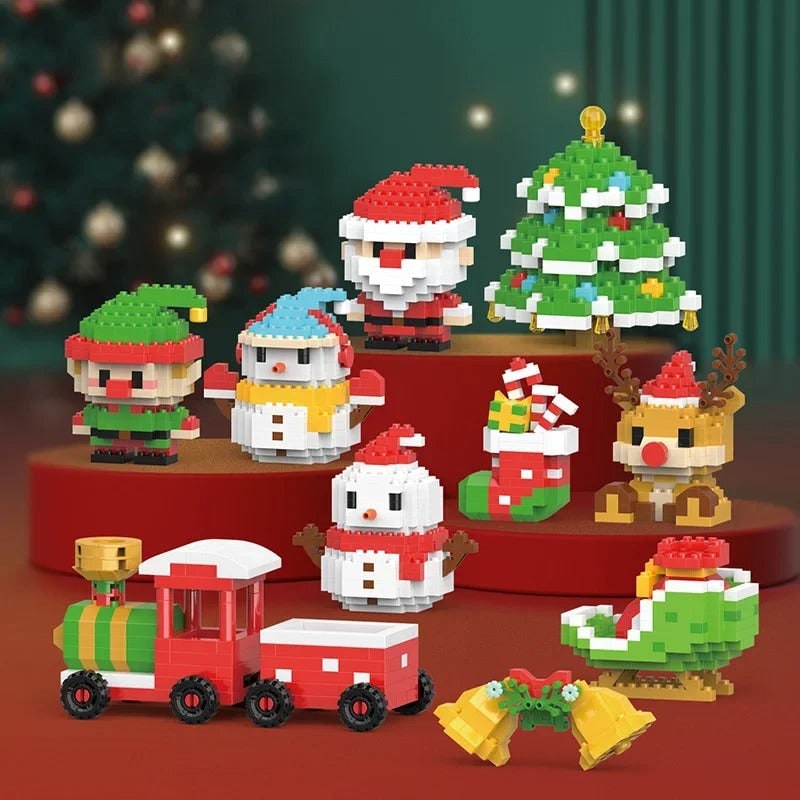 Colverro™ Christmas Micro Building Blocks with Holiday Figures