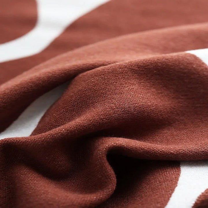 Colverro™ Boho Abstract Throw Blanket with Nordic-Inspired Style