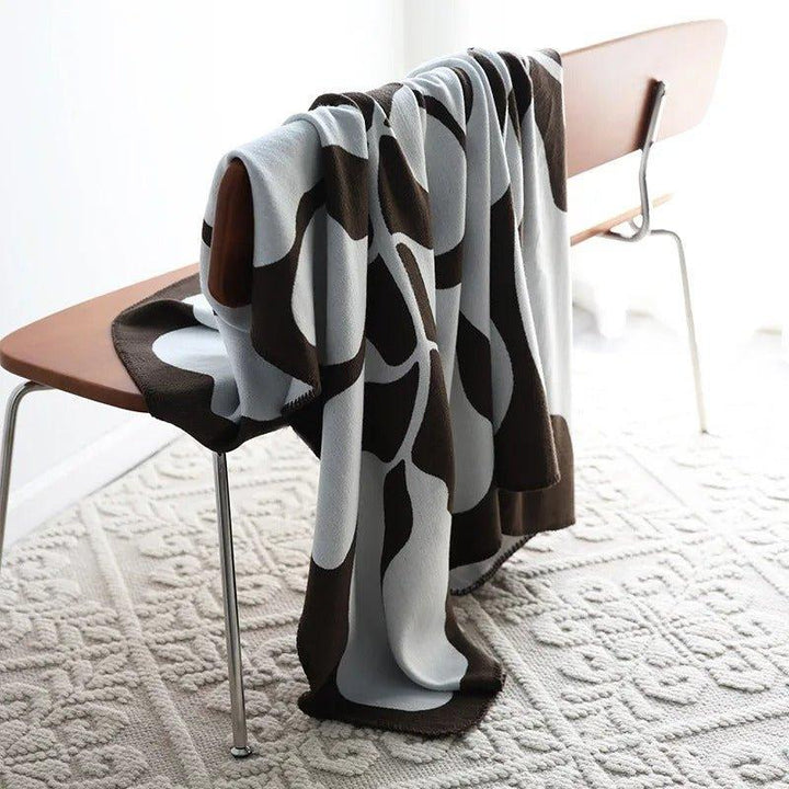 Colverro™ Boho Abstract Throw Blanket with Nordic-Inspired Style