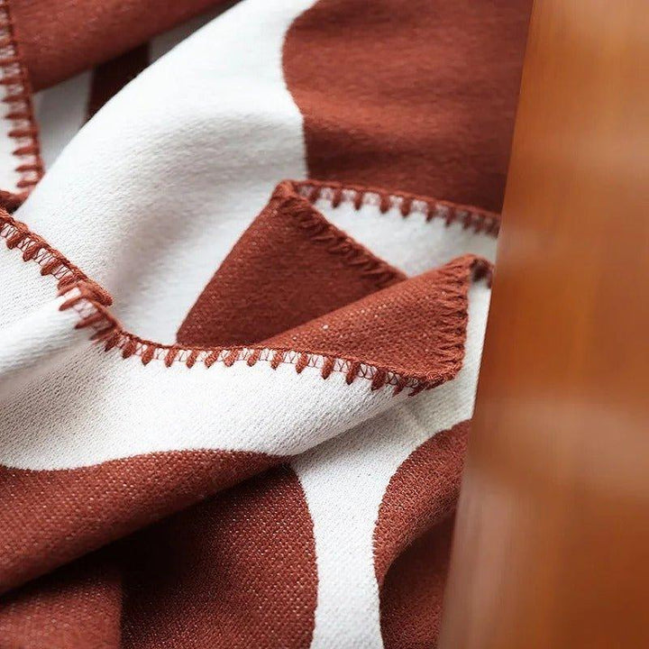 Colverro™ Boho Abstract Throw Blanket with Nordic-Inspired Style