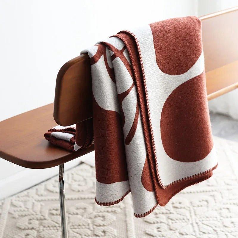 Colverro™ Boho Abstract Throw Blanket with Nordic-Inspired Style