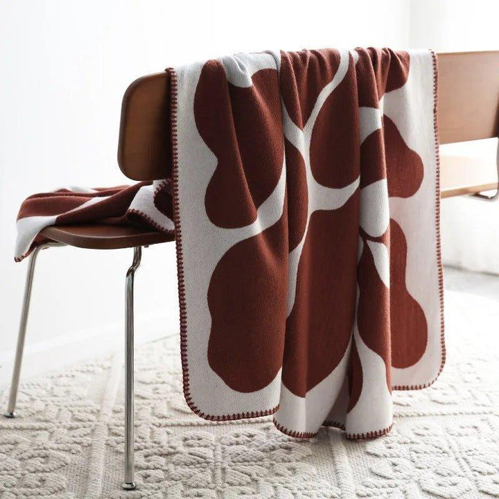Colverro™ Boho Abstract Throw Blanket with Nordic-Inspired Style