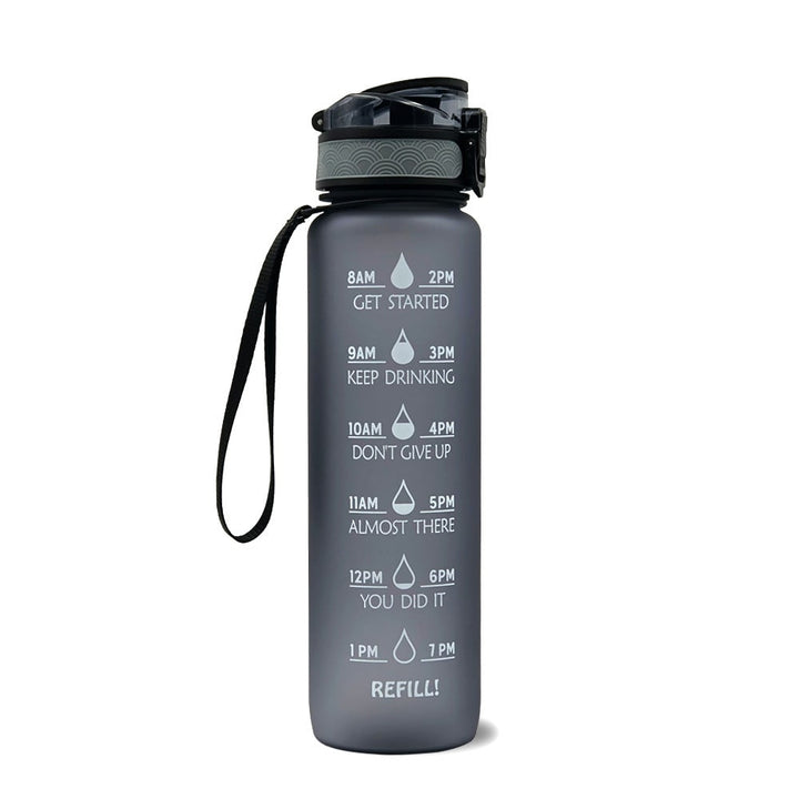 Colverro™ 32 oz Motivational Water Bottle with Time Markers and Fruit Infuser