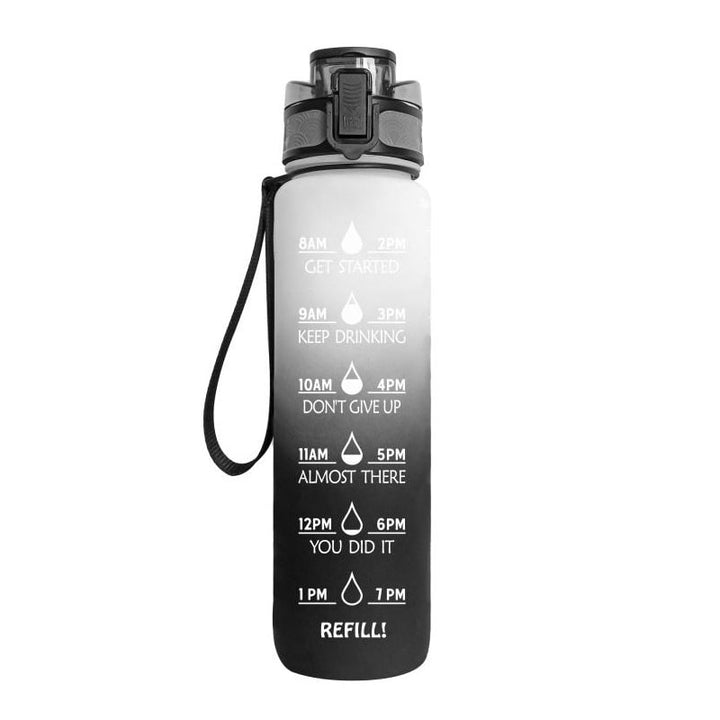Colverro™ 32 oz Motivational Water Bottle with Time Markers and Fruit Infuser