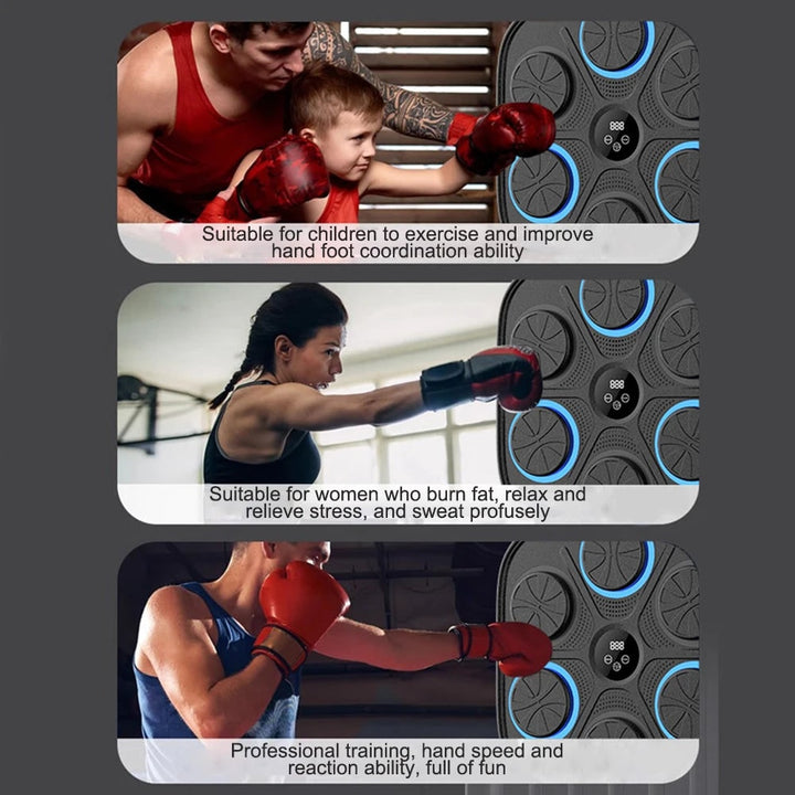 Colverro™ Wall-Mounted Music Boxing Machine with 6 LED Pads