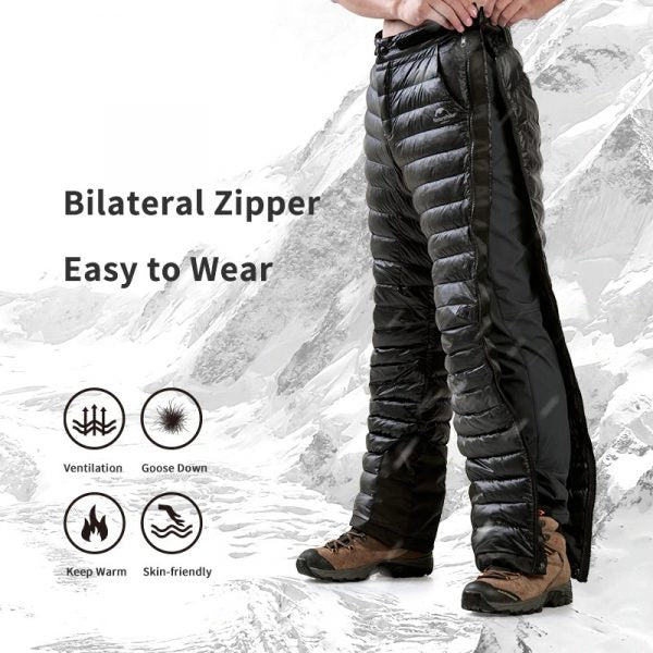 Colverro™ Goose Down Thermal Pants with Full-Length Side Zippers