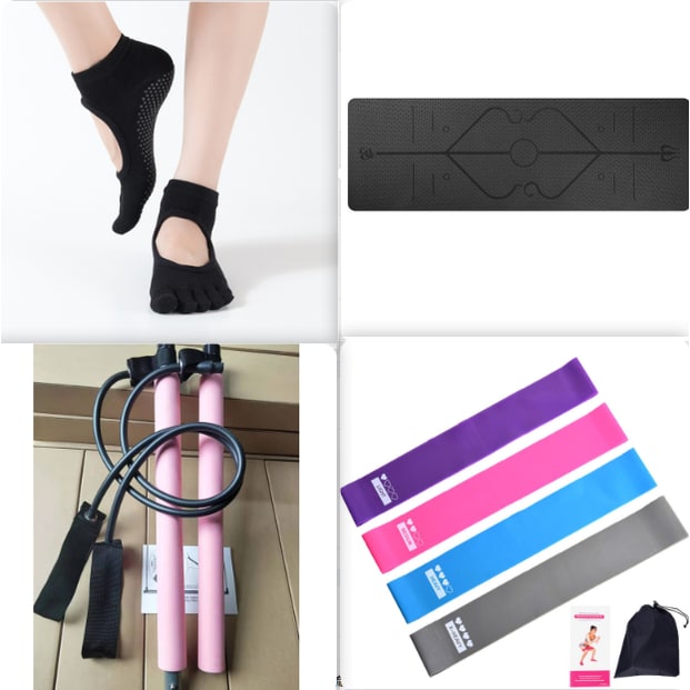 Colverro™ Non-Slip 6mm TPE Yoga Mat with Body Alignment Lines