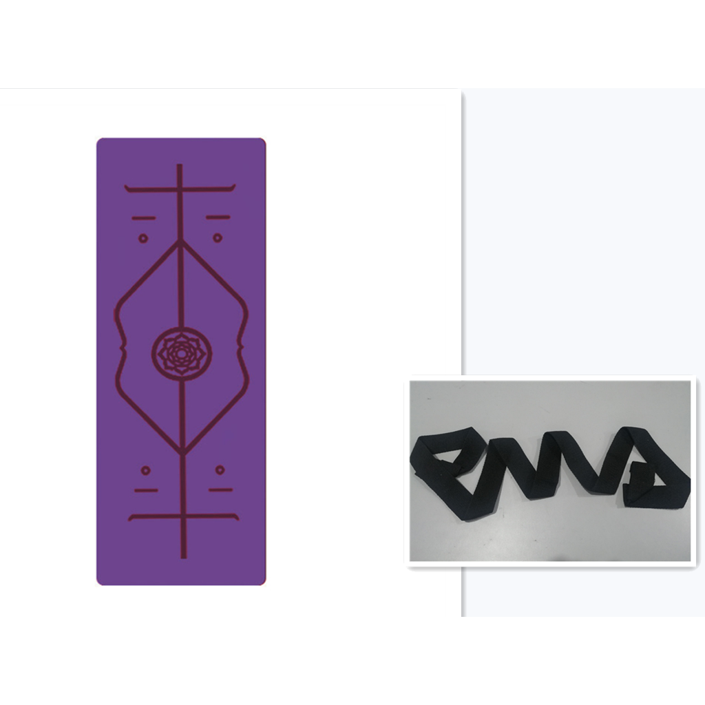 Colverro™ Non-Slip 6mm TPE Yoga Mat with Body Alignment Lines