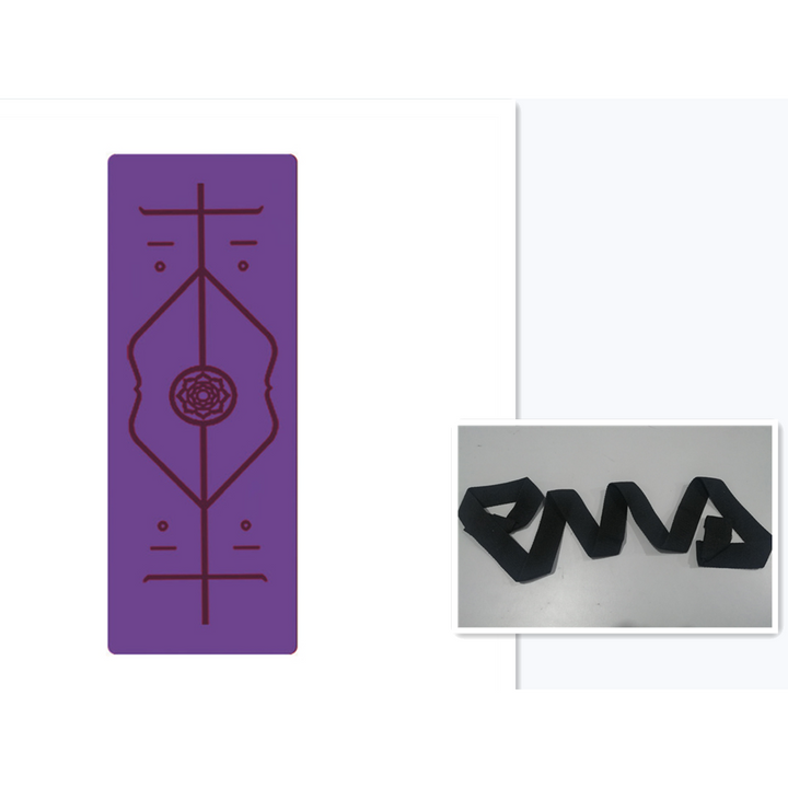 Colverro™ Non-Slip 6mm TPE Yoga Mat with Body Alignment Lines